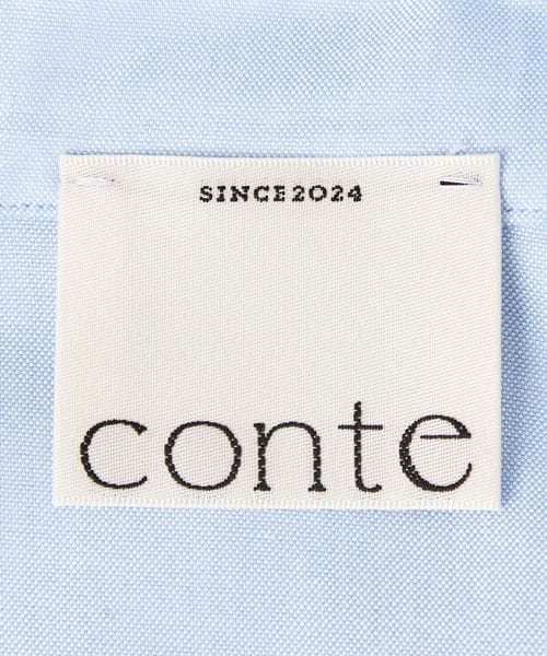 moco ❣️conte ディープVネックスキッパーシャツ conte＞ディープVネック スキッパーシャツ