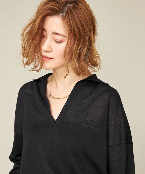 conte スキッパーニット　2024 UNITED ARROWS｜<conte>スキッパー プルオーバーニット