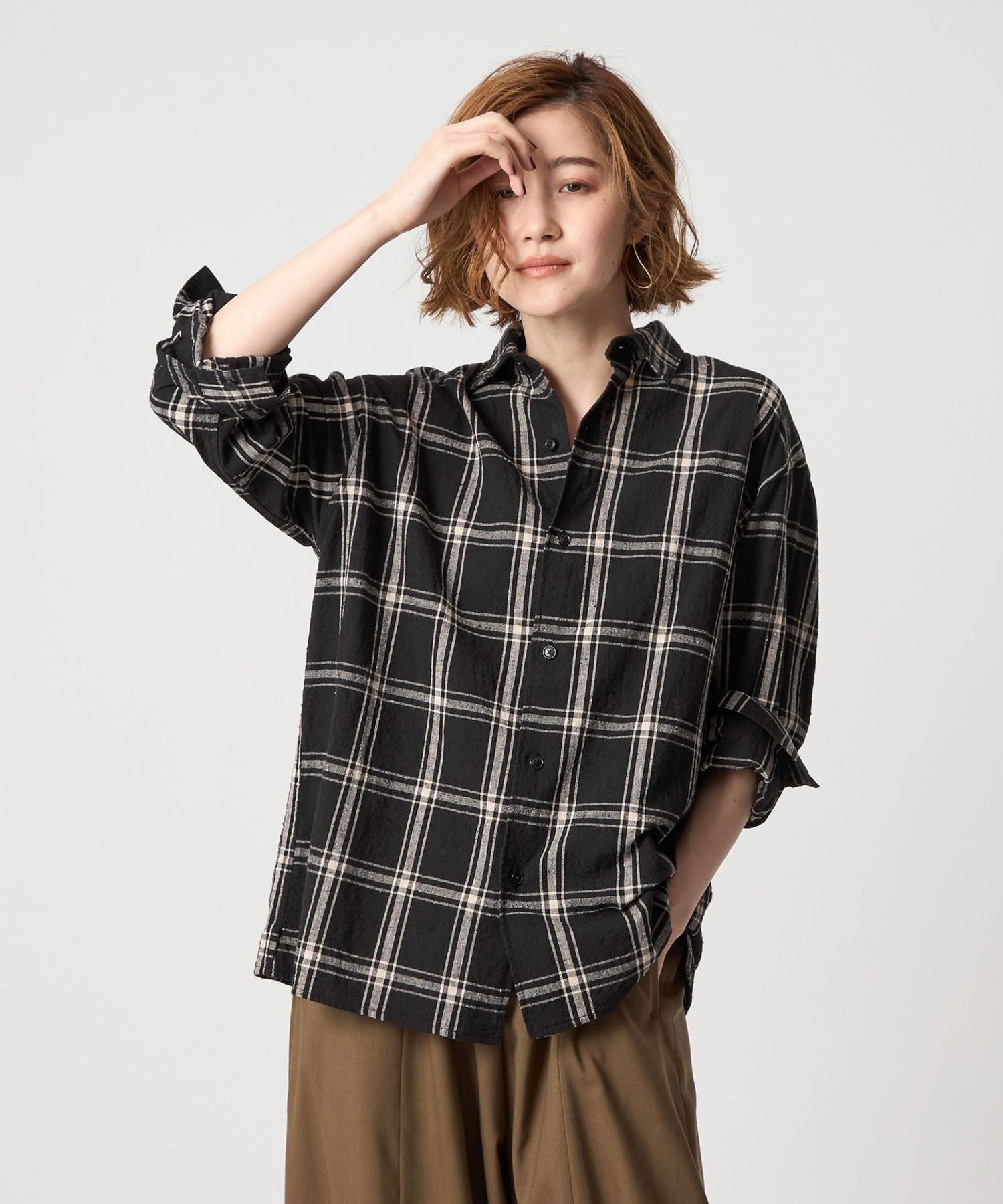別注】＜blurhms for conte＞ チェックシャツ