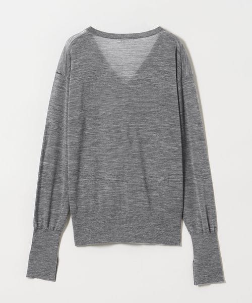 conte＞シアー Vネックニット