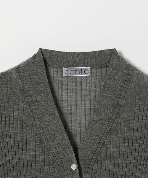 conte ディープVネック　カーディガン WEAR ファッション conte ディープVネックカーディガン