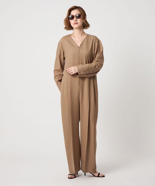 値下げ！UNITED ARROWS FLICKAフリッカVネック オールインワン UNITED ARROWS（ユナイテッドアローズ）の「【別注】 ＜FLICKA