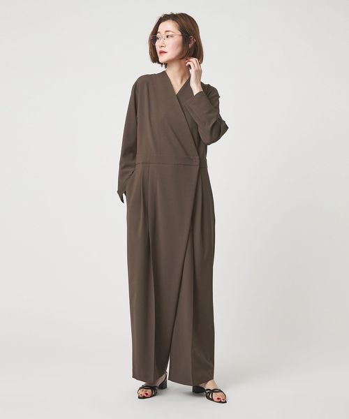 conte/＜conte＞ アシンメトリー Vネック オールインワン/オーバーオール / オールインワン