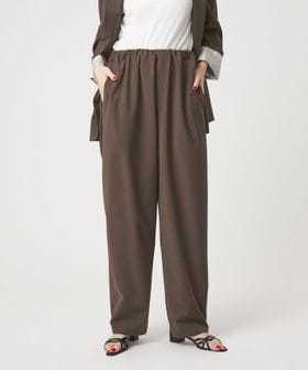 conte/＜conte＞ ウエストギャザー セミワイドパンツ/イージーパンツ