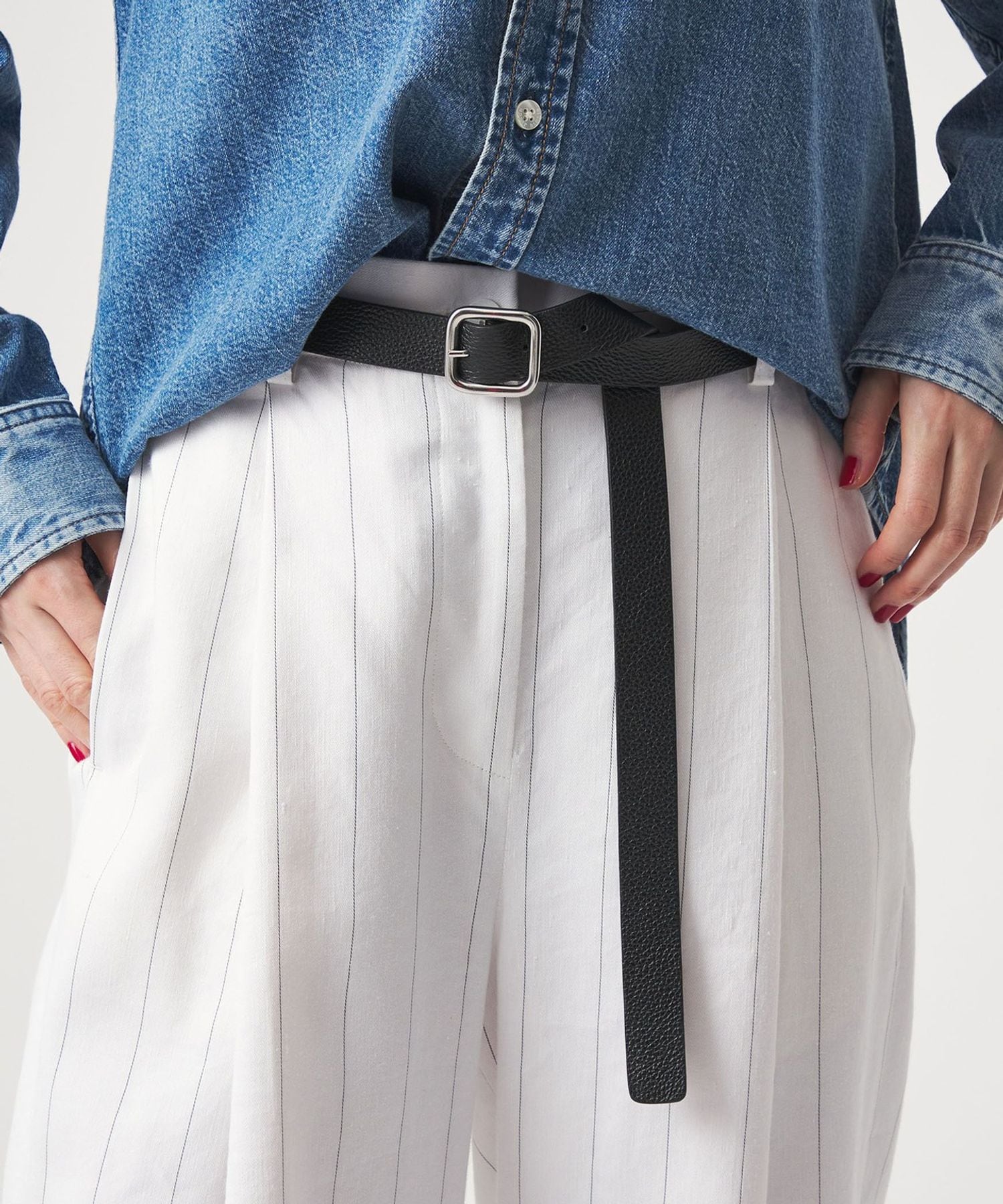 ATELIER AMBOISE＞スクエアバックル ベルト