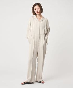 conte/＜conte＞サテン オープンカラー ジャンプスーツ/オーバーオール / オールインワン