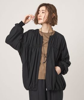 conte/＜conte＞シャーリング ジップブルゾン/その他コート / ブルゾン