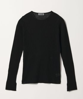 conte/＜conte＞シアー リブ クルーネックニット/ニット / セーター