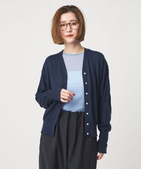 conte/＜conte＞ バイカラー Vネックカーディガン/カーディガン / ボレロ