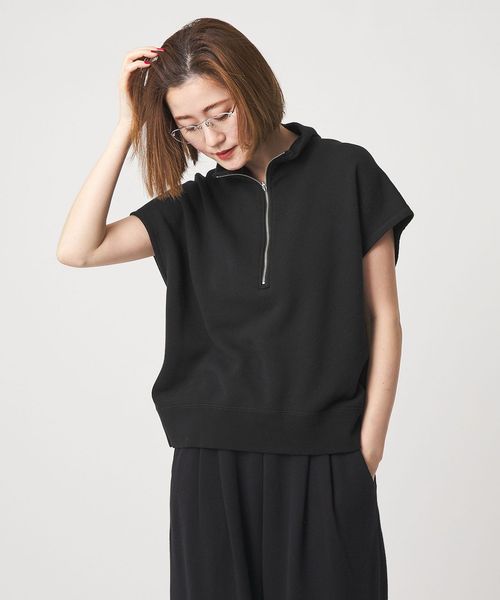 TICCA/【別注】＜TICCA for conte＞ ハーフジップ プルオーバー/Tシャツ / カットソー