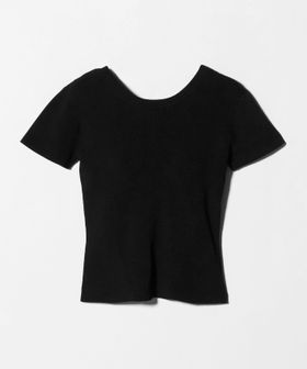 NICENICE MOMENT/＜NICENICE MOMENT＞バックオープン ニットTシャツ/ニット / セーター