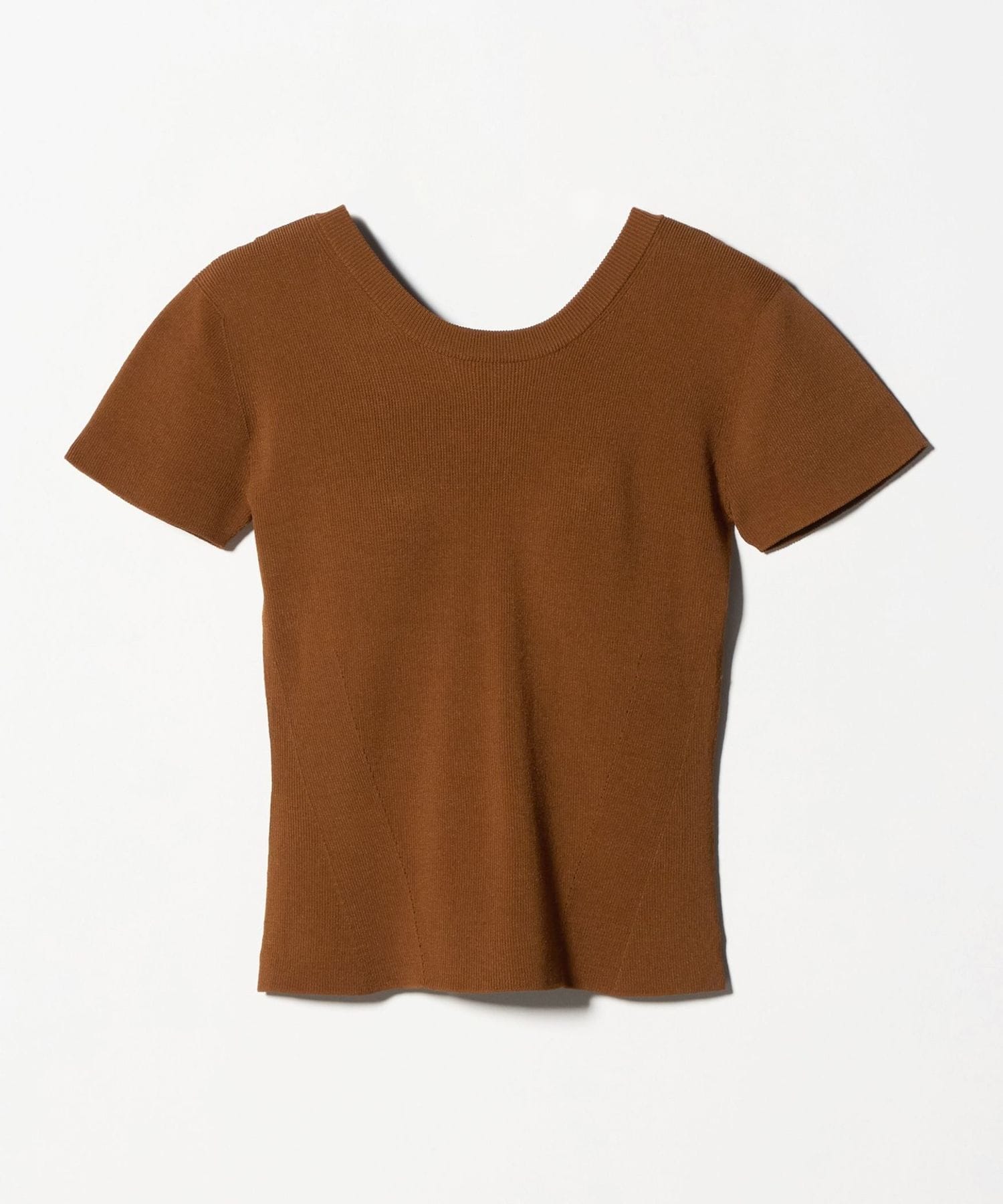 NICENICE MOMENT＞バックオープン ニットTシャツ
