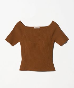 conte/＜NICENICE MOMENT＞オープンショルダー ニットTシャツ/ニット / セーター