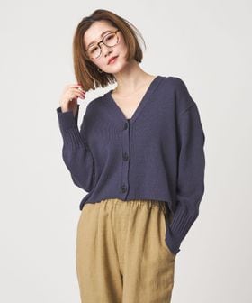 conte/＜conte＞コットン リリヤーン Vネックカーディガン/カーディガン / ボレロ
