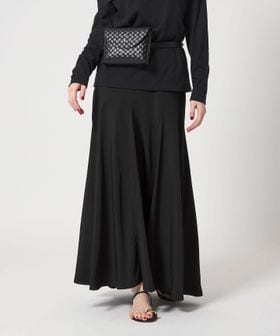 conte/＜conte＞ボリューム サテンフレアスカート/ミモレ / ロング