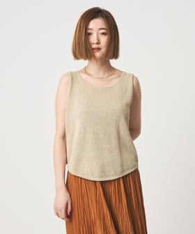 conte/＜conte＞ラウンドヘム ニットタンクトップ/タンクトップ / キャミソール