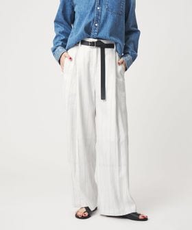 conte/＜conte＞ストライプ タック ワイドパンツ/イージーパンツ