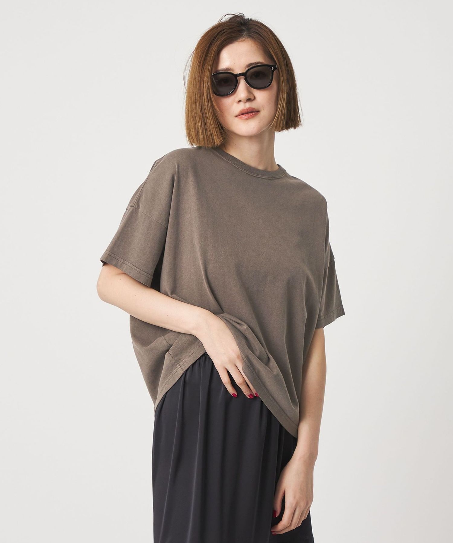 別注】＜upper hights for conte＞ワイド クルーネックTシャツ