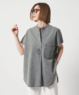 conte/＜conte＞デニム スキッパーシャツ/シャツ / ブラウス