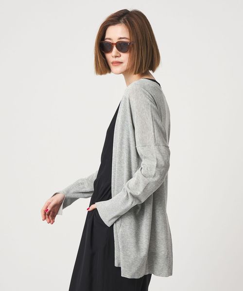 conte/＜conte＞ソデスリット ノーボタン カーディガン/カーディガン / ボレロ