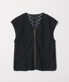 conte/＜conte＞レース ジップ Vネックブラウス/シャツ / ブラウス