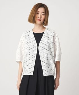 conte/＜conte＞エンブロイダリー  レース ジャケット/ノーカラージャケット