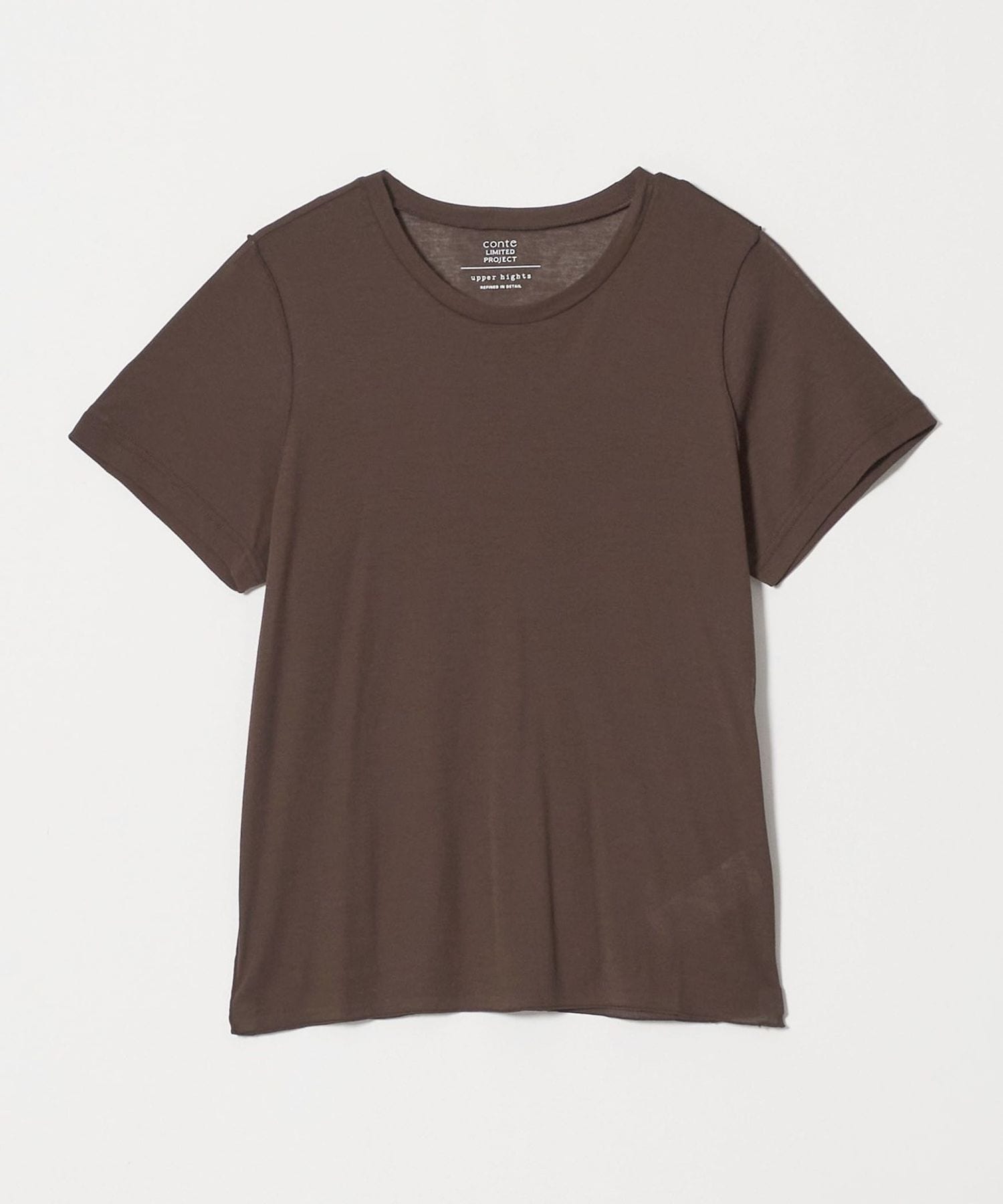 upper hights × conte＞ シアー クルーネックTシャツ