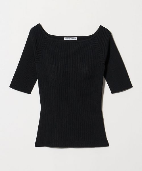 NICENICE MOMENT/【別注】＜NICENICE MOMENT for conte＞ OPEN SHOULDER ニット/アンダーウェア（トップス）