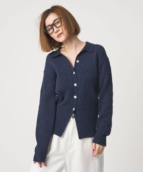 conte/＜conte＞テープヤーン カラーカーディガン/カーディガン / ボレロ