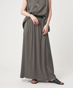 conte/＜conte＞レオパード ギャザー ロングスカート/ミモレ / ロング