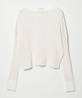 conte/＜conte＞ワイドリブ ボートネックニット/ニット / セーター