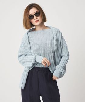 conte/＜conte＞ワイドリブ ボートネックニット/ニット / セーター