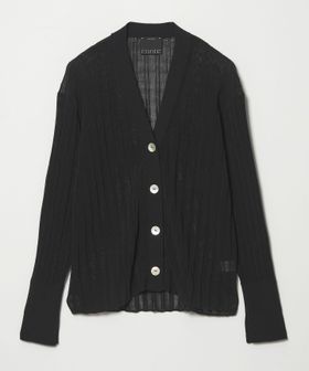 conte/＜conte＞ワイドリブ Vネックカーディガン/カーディガン / ボレロ