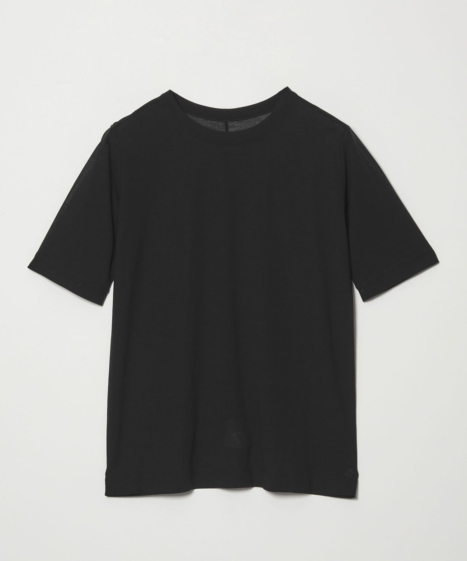 conte＞コットン シアー クルーネックTシャツ