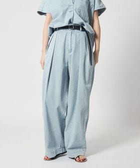 conte/＜conte＞タック デニムワイドパンツ/デニムパンツ