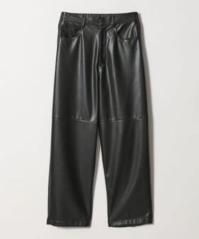 conte/＜conte＞レザーライク ラウンドシルエットパンツ/その他パンツ