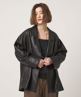 conte/＜conte＞ラムレザー ダブル 4ボタンジャケット/その他コート / ブルゾン