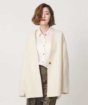 conte/＜conte＞シャギー ノーカラーコート/その他コート / ブルゾン