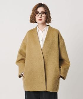 conte/＜conte＞シャギー ノーカラーコート/その他コート / ブルゾン