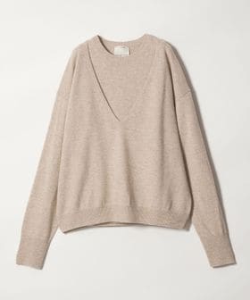 conte/＜conte＞ウールカシミヤ レイヤード ニットプルオーバー/ニット / セーター