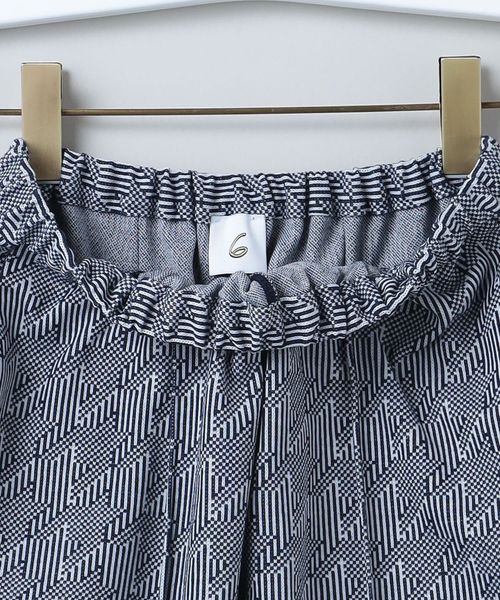<6(ROKU)>CHIDORI JACQUARD PANTS/パンツ