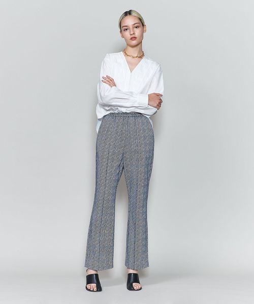 <6(ROKU)>CHIDORI JACQUARD PANTS/パンツ