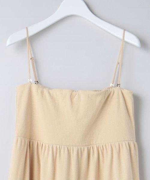 <6(ROKU)>COTTON BARE TOP MAXI DRESS/ワンピース