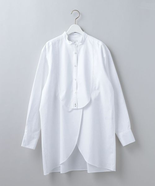 <6(ROKU)>COTTON DRESS SHIRT/シャツ マグ <6(ROKU)>NEW DRESS SHIRT/シャツ 38 シャツ/ブラウス(七分/長袖)