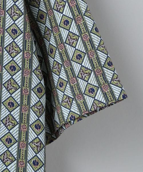 6(ROKU)>COTTON BATIK MOTIF DRESS/ワンピース 6(ROKU)>COTTON BATIK MOTIF DRESS/ワンピース