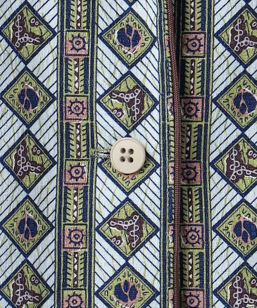 6(ROKU)>COTTON BATIK MOTIF DRESS/ワンピース 6(ROKU)>COTTON BATIK MOTIF DRESS/ワンピース
