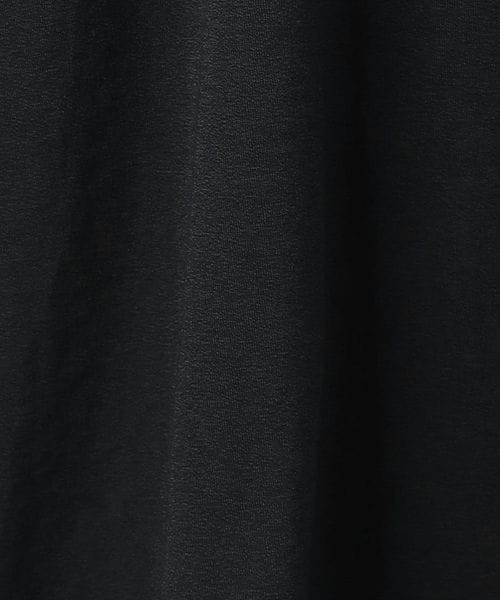 roku 6 コットンナイロンボーダーリンガーT ブラック 6(ROKU)＞コットンナイロン ボーダー リンガーTシャツ