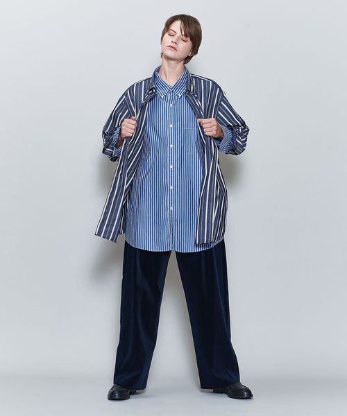 トップス Brooks Brothers 6(ROKU)STRIPE BD SHIRT 別注】＜Brooks Brothers × 6(ROKU)＞STRIPE BD SHIRT ROYAL/シャツ
