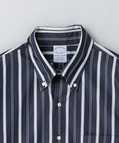 BROOKS BROTHERS × 6  ROKU UNITED ARROWS / ブルックスブラザーズ × ロク 24AW 86664990031 STRIPE BD SHIRT NAVY ストライプ ボタンダウン 長袖シャツ 楽天市場】【中古】BROOKS BROTHERS × 6 (ROKU) UNITED ARROWS