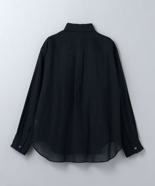 KURO × 6 ROKU DENIM SHIRT シャツ 6(ROKU)＞パイピング オープンカラーシャツ